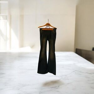 Free People Jeans SZ 29 Wide Leg Flare Stretch High Rise Retro Style